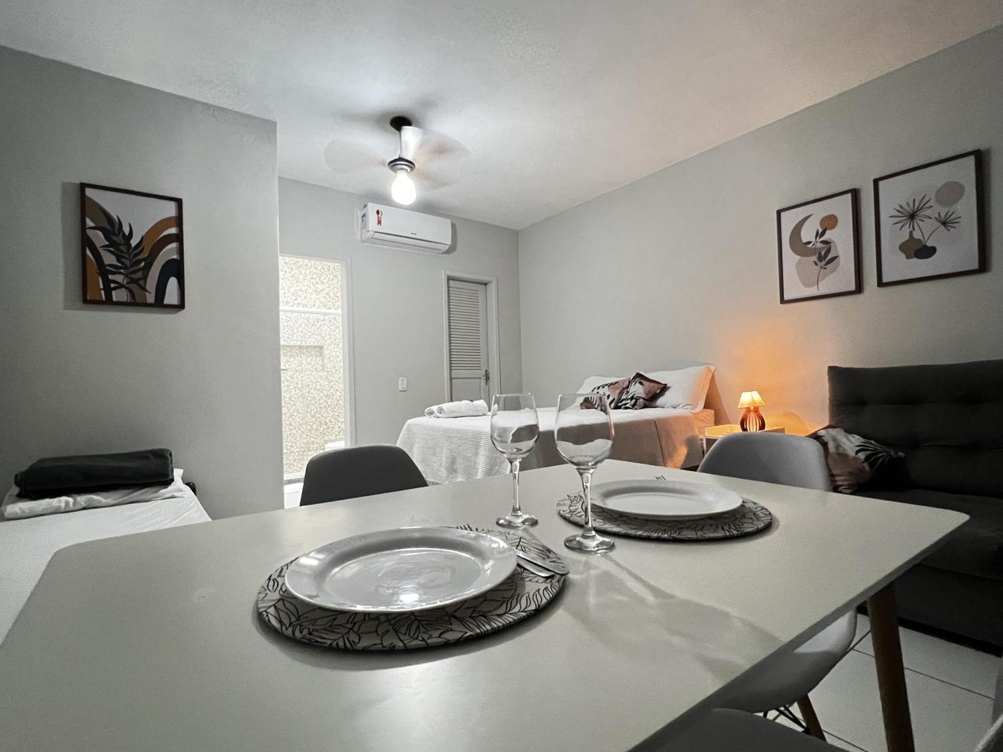 Apartamento Kitnet Aconchegante Em Ambiente Familiar A 100m Camburi Com Garagem